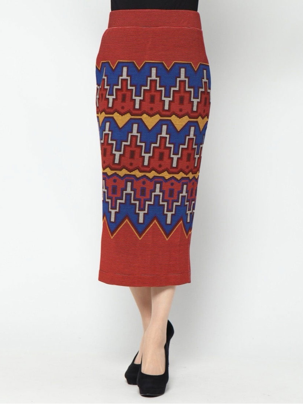 Desigual Stretch Ribbed Pencil Skirt
